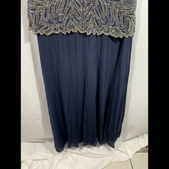 NEW Pisarro Nights Embellished Beaded Mock Gown 12 - Picture 11 of 12